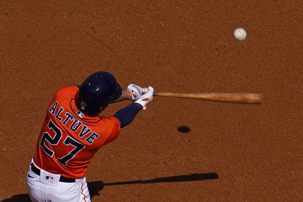APTOPIX ALDS Athletics Astros Baseball